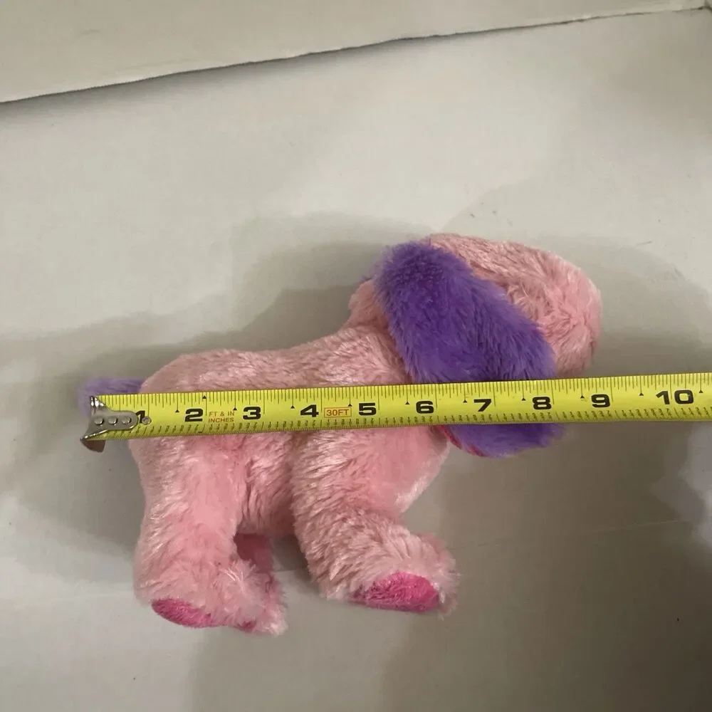 Ganz Webkins Pink Lil Peanut Pup HM755 Plush Stuffed Animal Pink Purple No Code